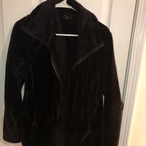 Black soft fuzzy sweater